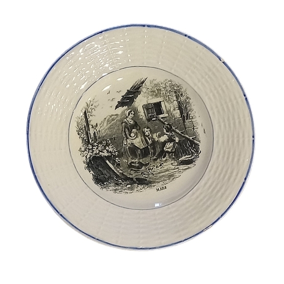 Antique Digoin Sarreguemines plates - Picture 2 of 3